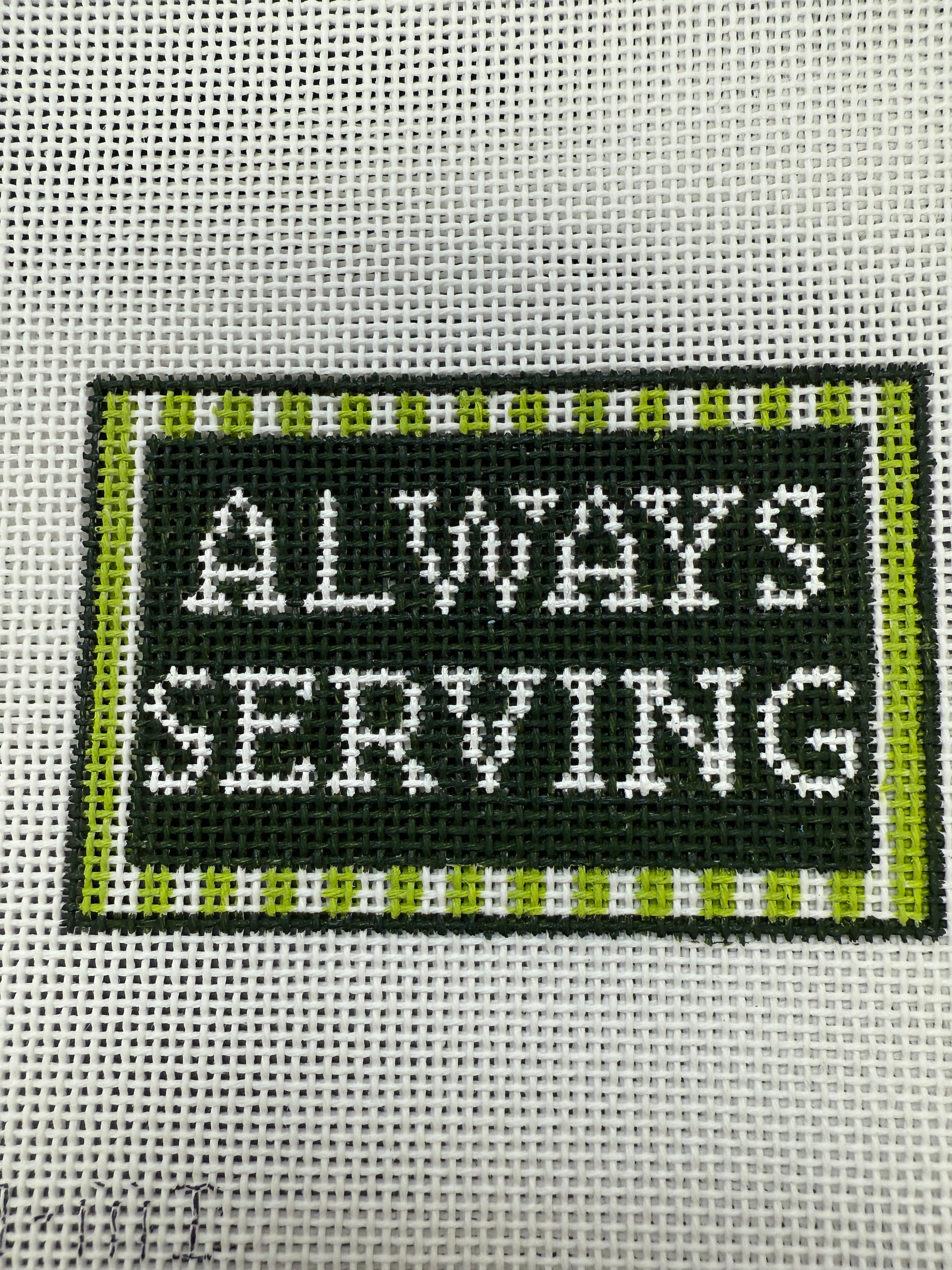 Always Serving Wallet Insert