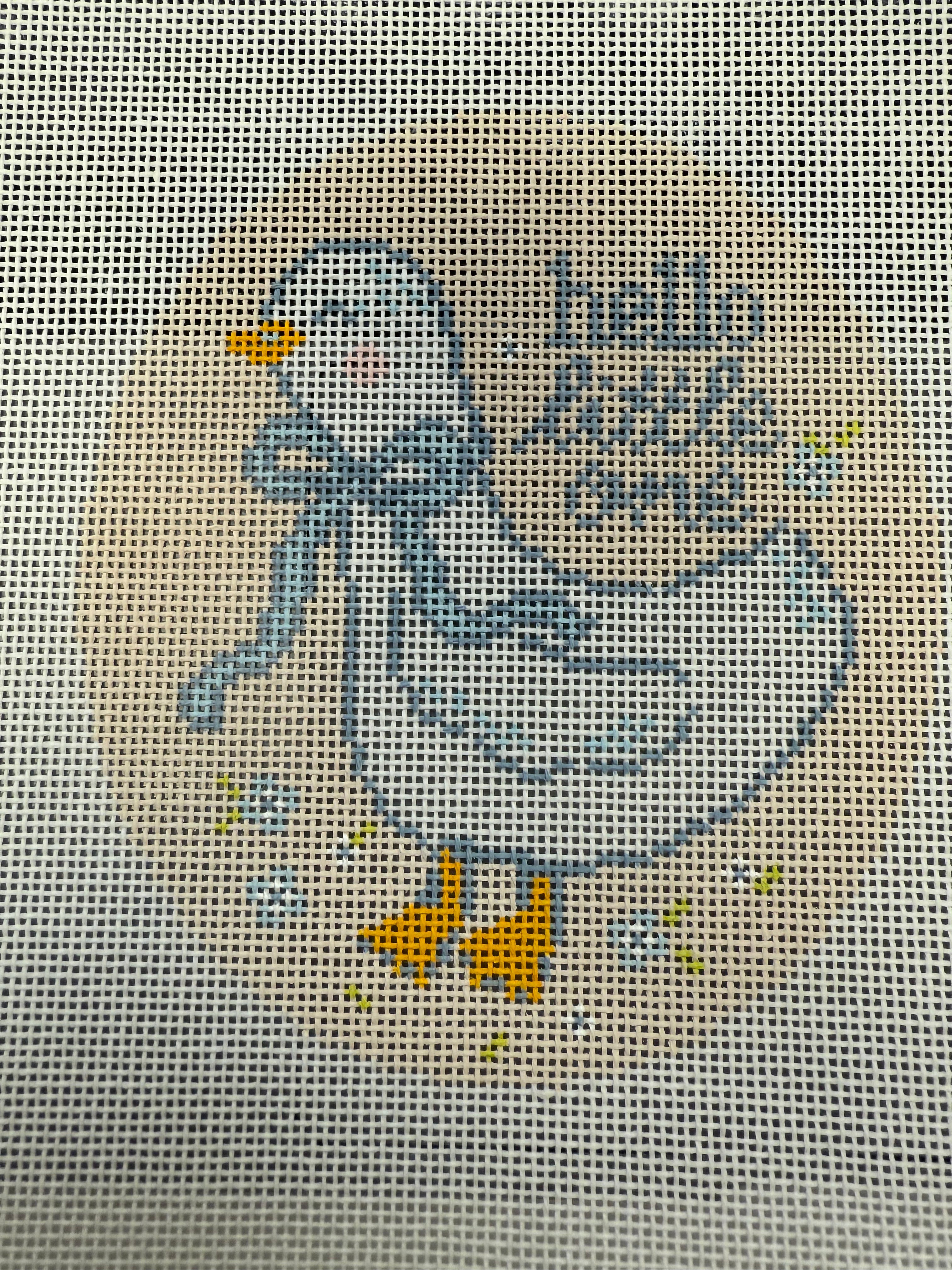 Hello Little One Round Facing Left