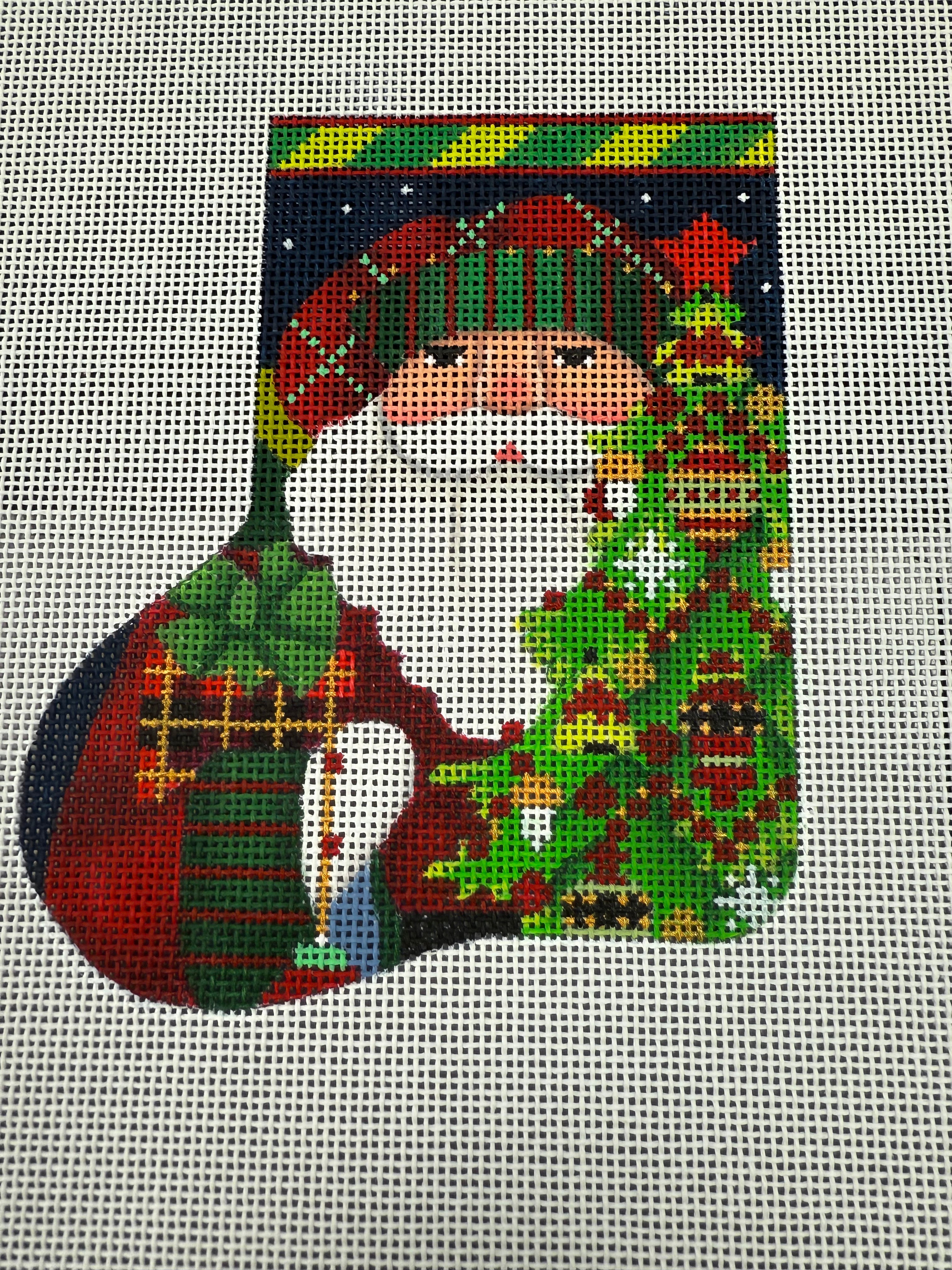 Red Bird Santa Mini Sock 391DD