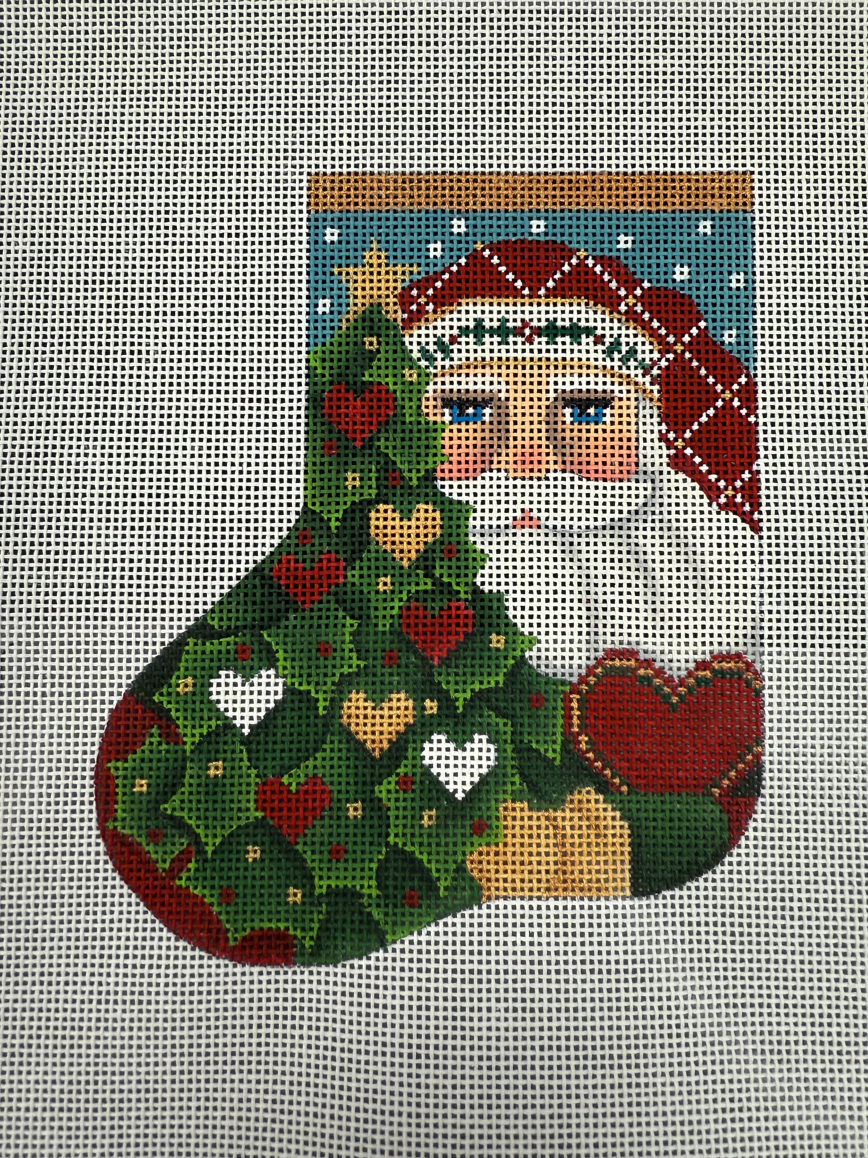 Holly Hear Santa Mini Sock 2323