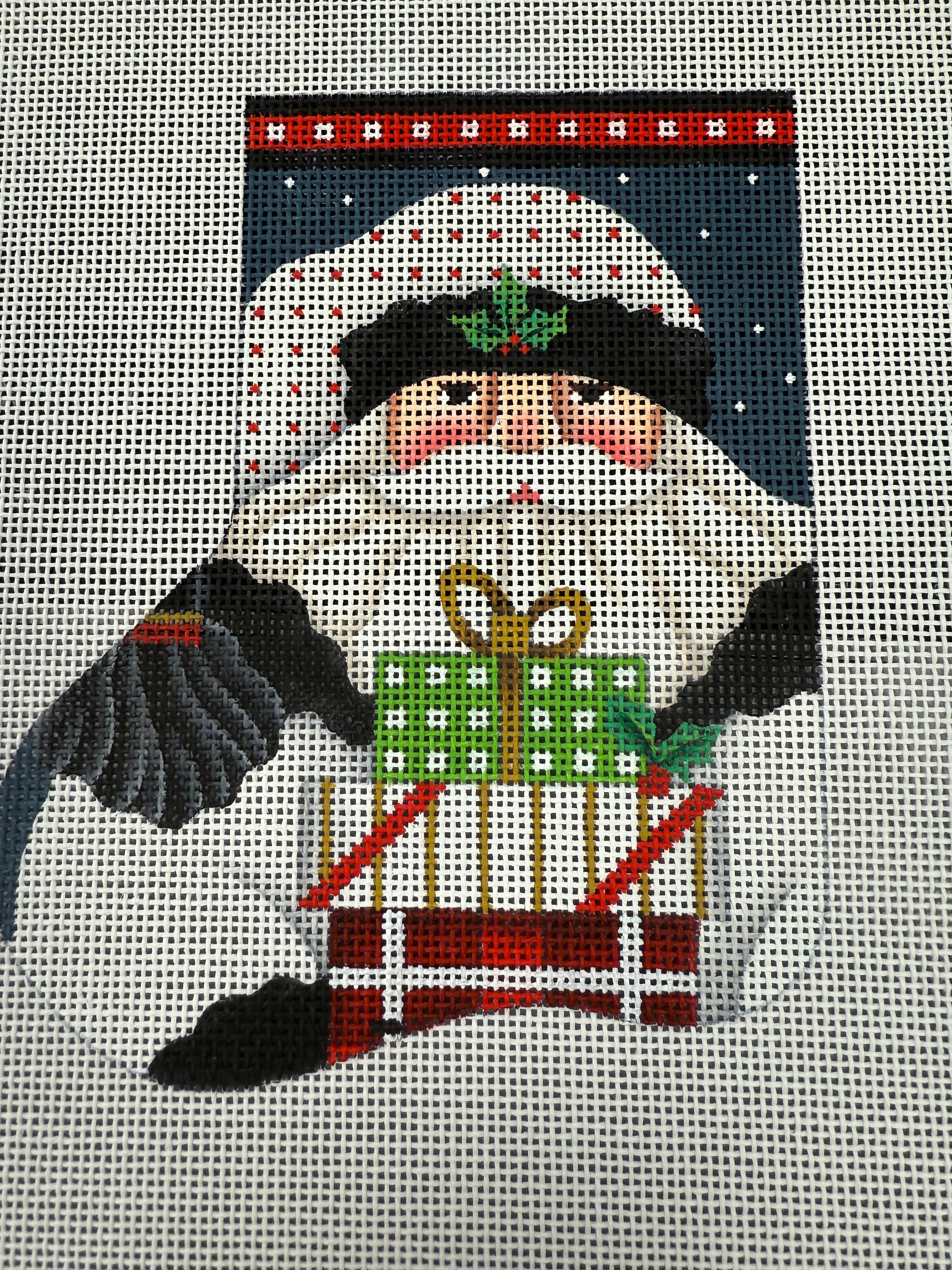 White Santa Mini Sock 2136
