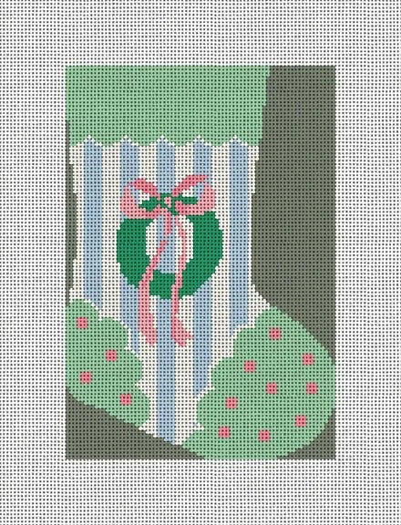 Christmas Wreath Mini Stocking CM121