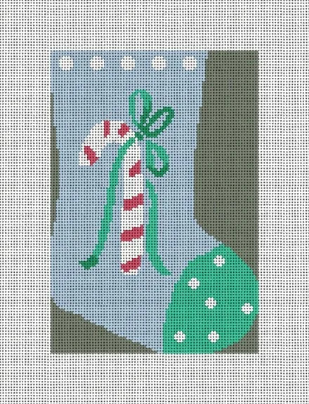 Candy Cane Mini Stocking CM124