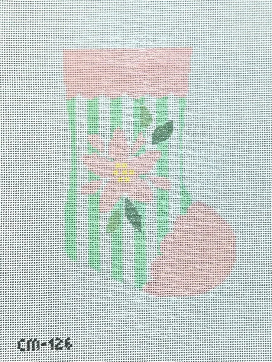 Poinsettia Mini Stocking CM126