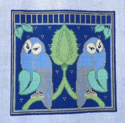 Voysey's Blue Owls - EGC ***Guide available from Cynthia Thomas*** WG12115
