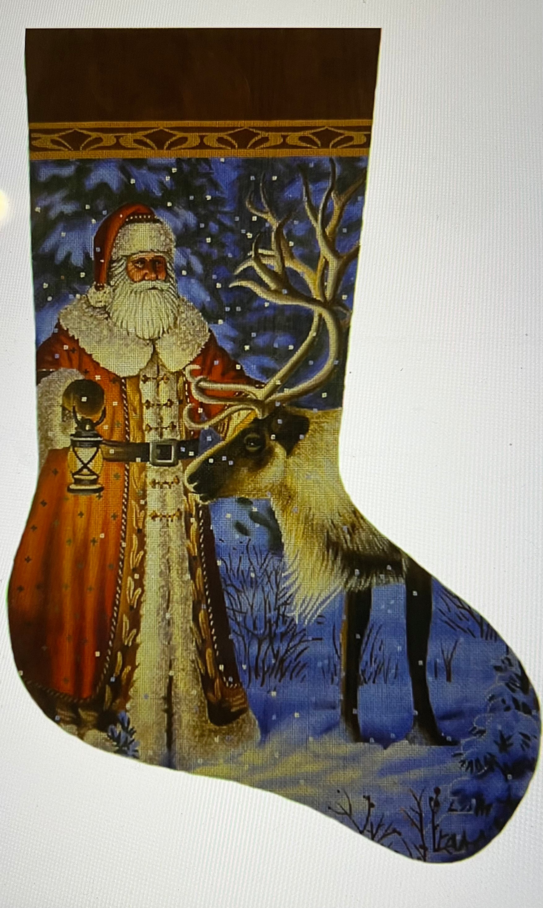 Santa Finds Reindeer Stocking