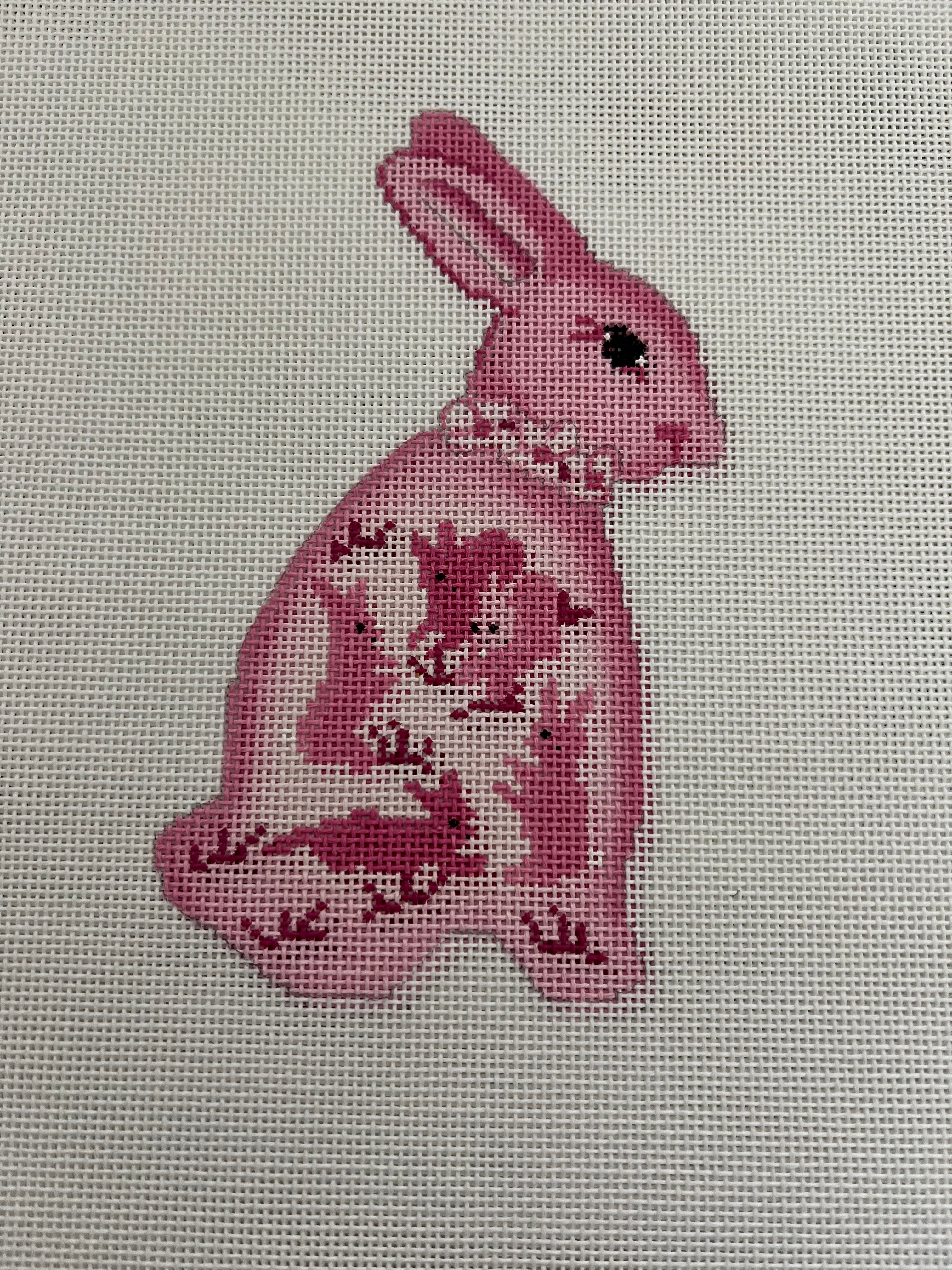Small Pink Hare with pink Collar