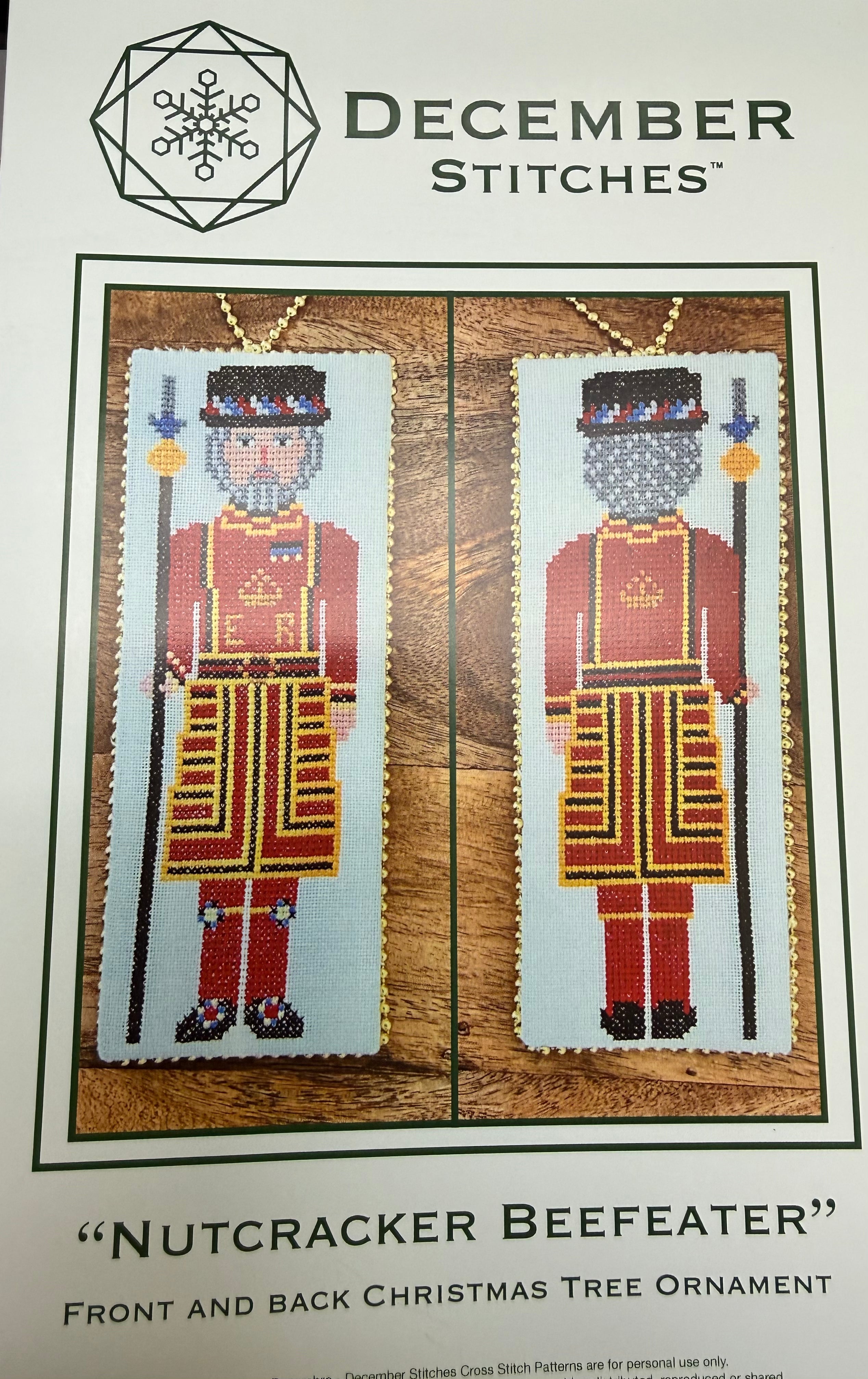 Nutcracker Beefeater Xstitch Ornament