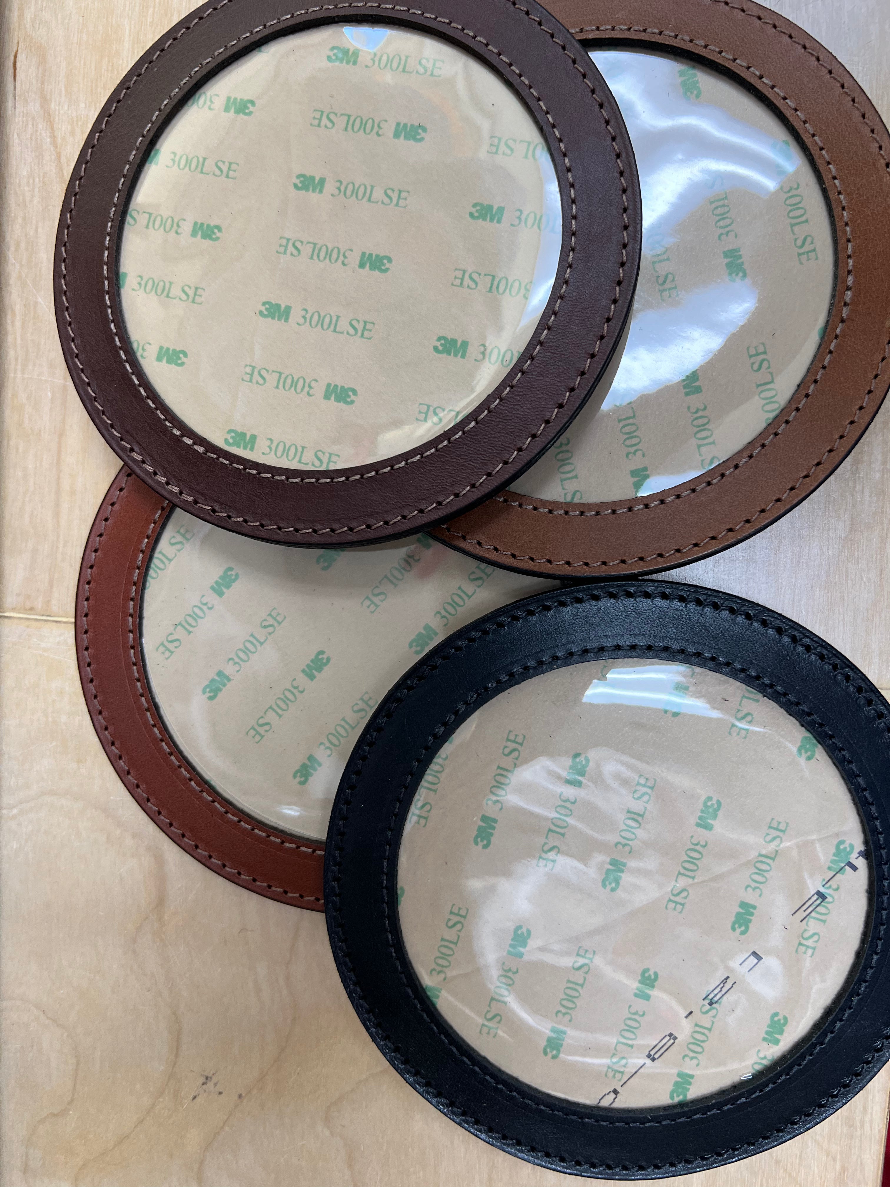 Leather Self- Finishing Coasters