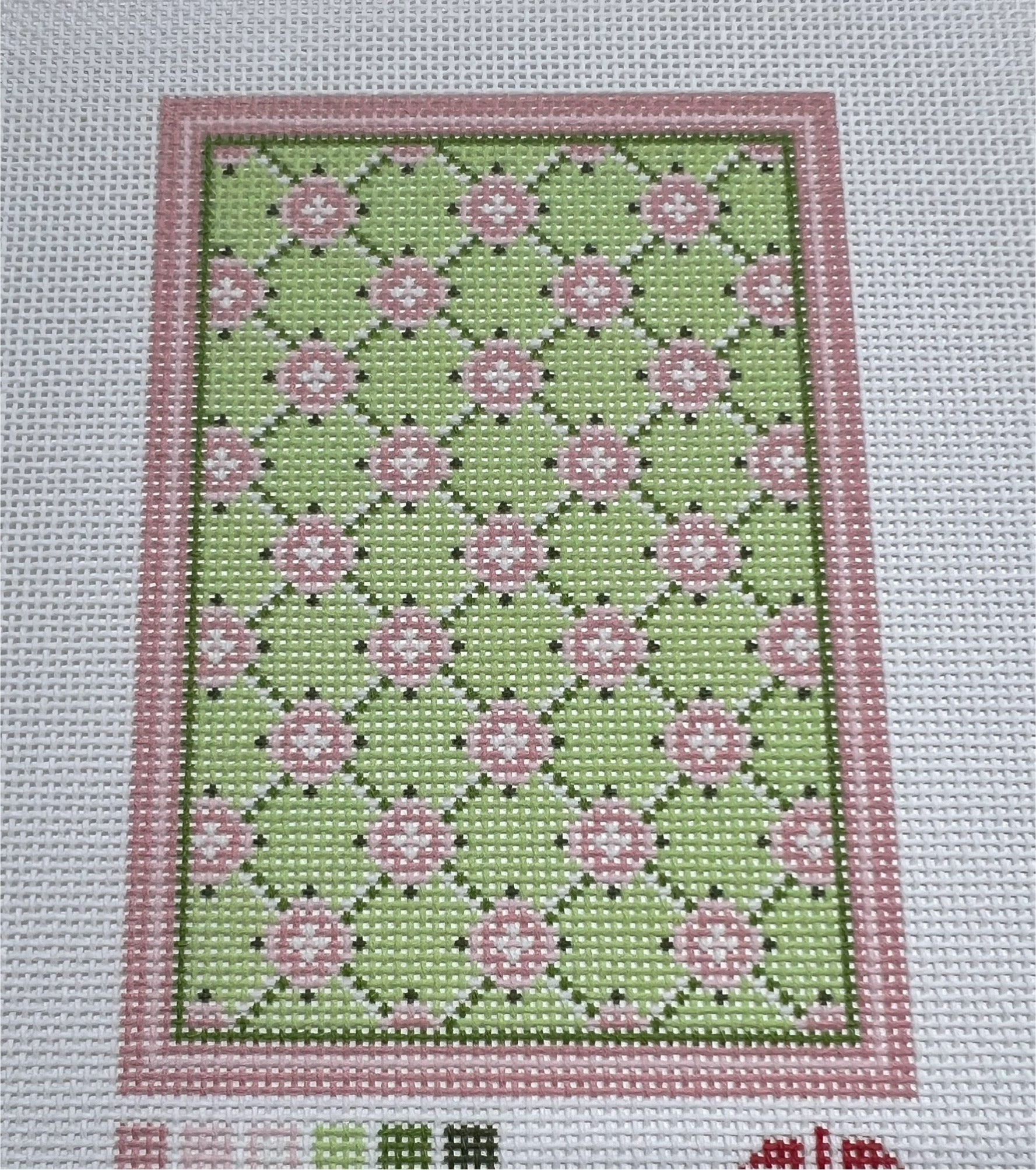 Green &  Pink Geometric  Passport Cover