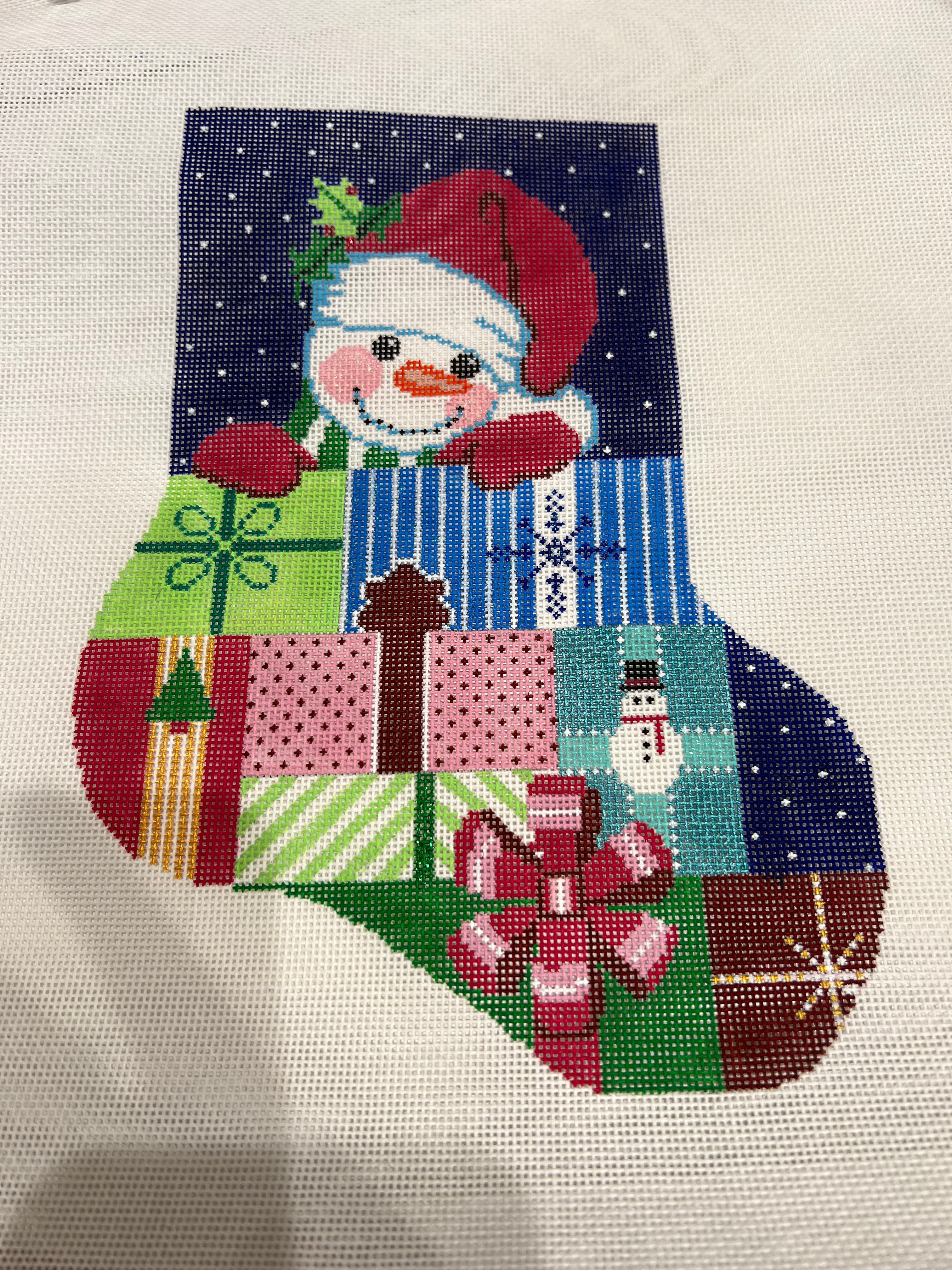 Small Snowman Stocking with Presents STMC36