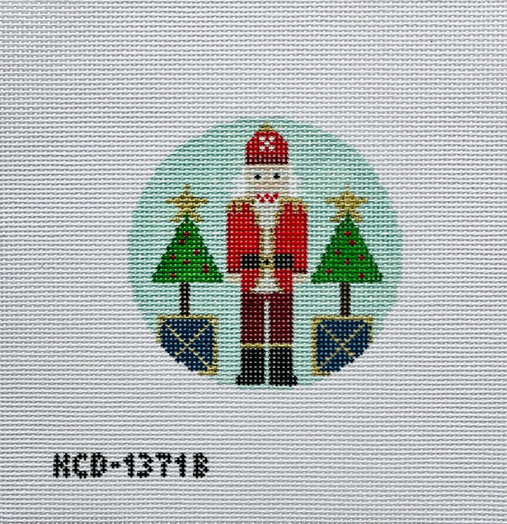 Santa Nutcracker on Blue KCD1371B