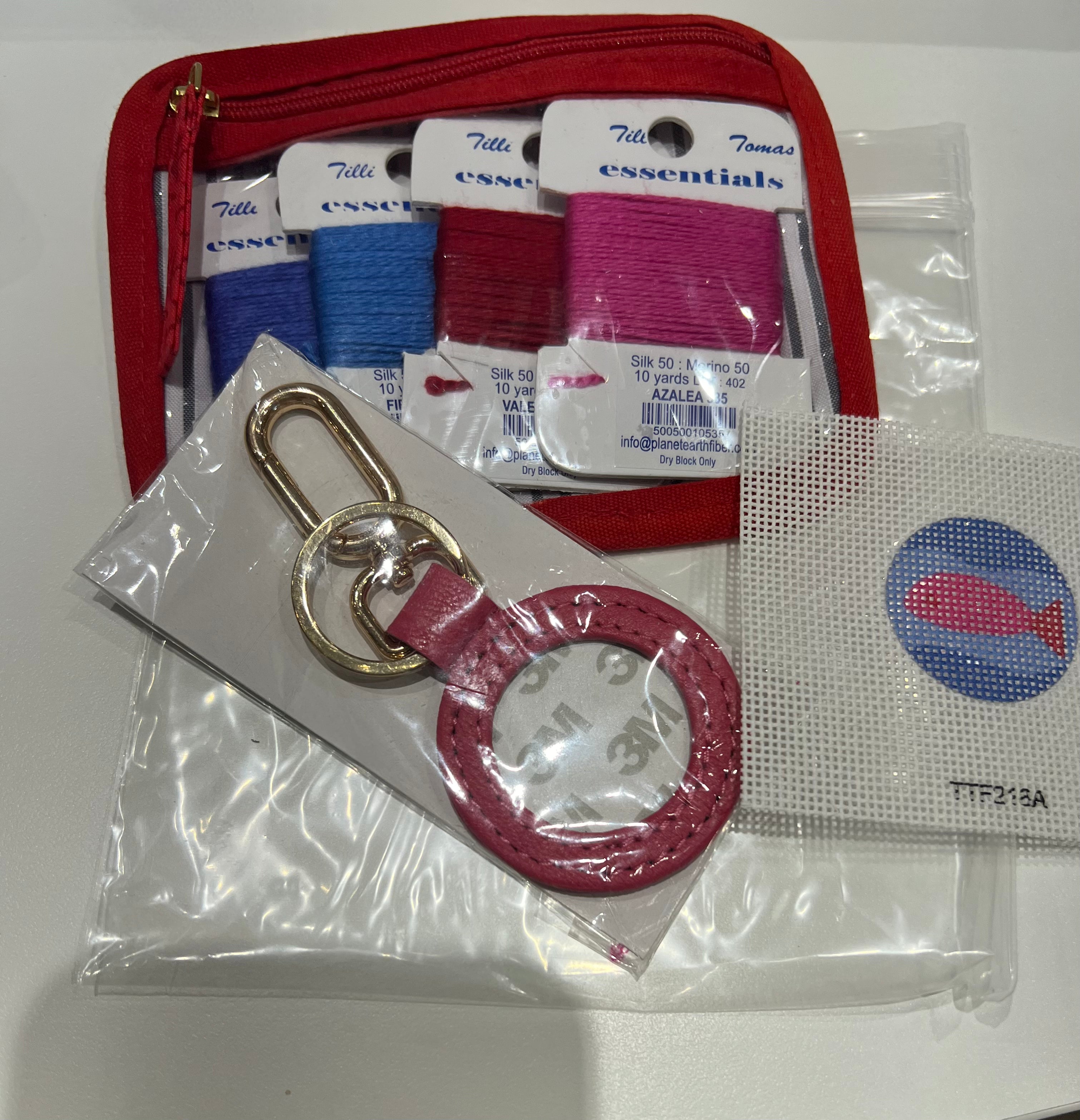 Pack N Go Key Fob Kit Pink Fish