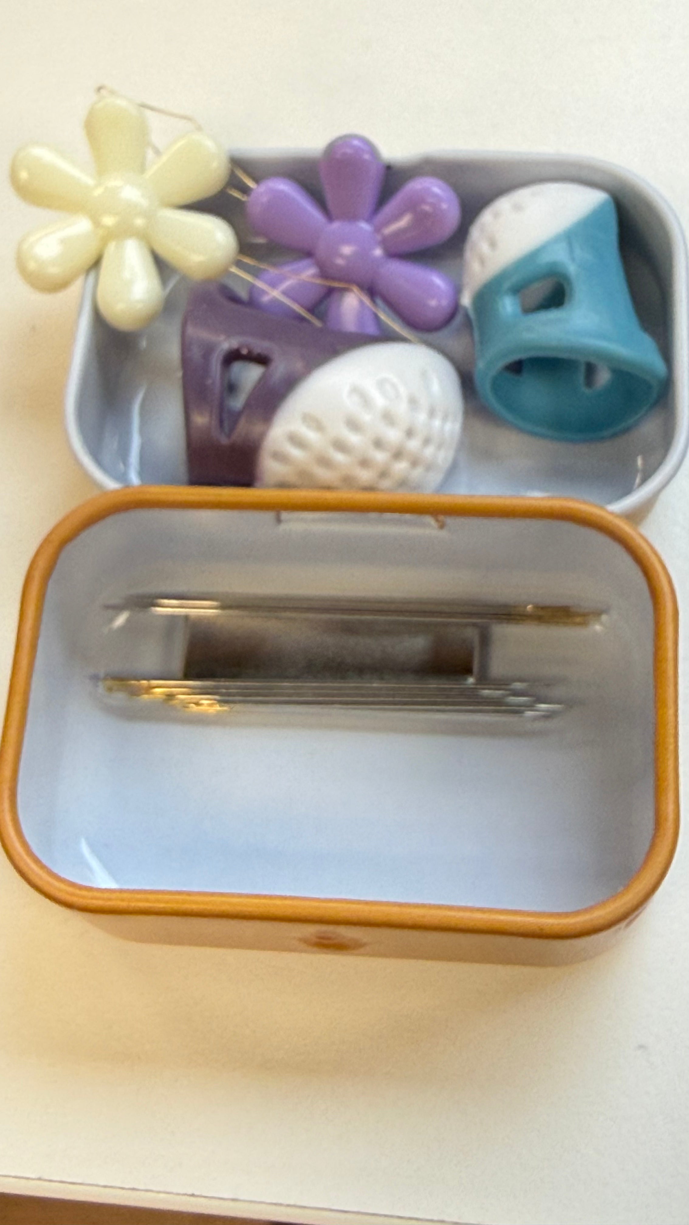 Small Tin Box with Accessories