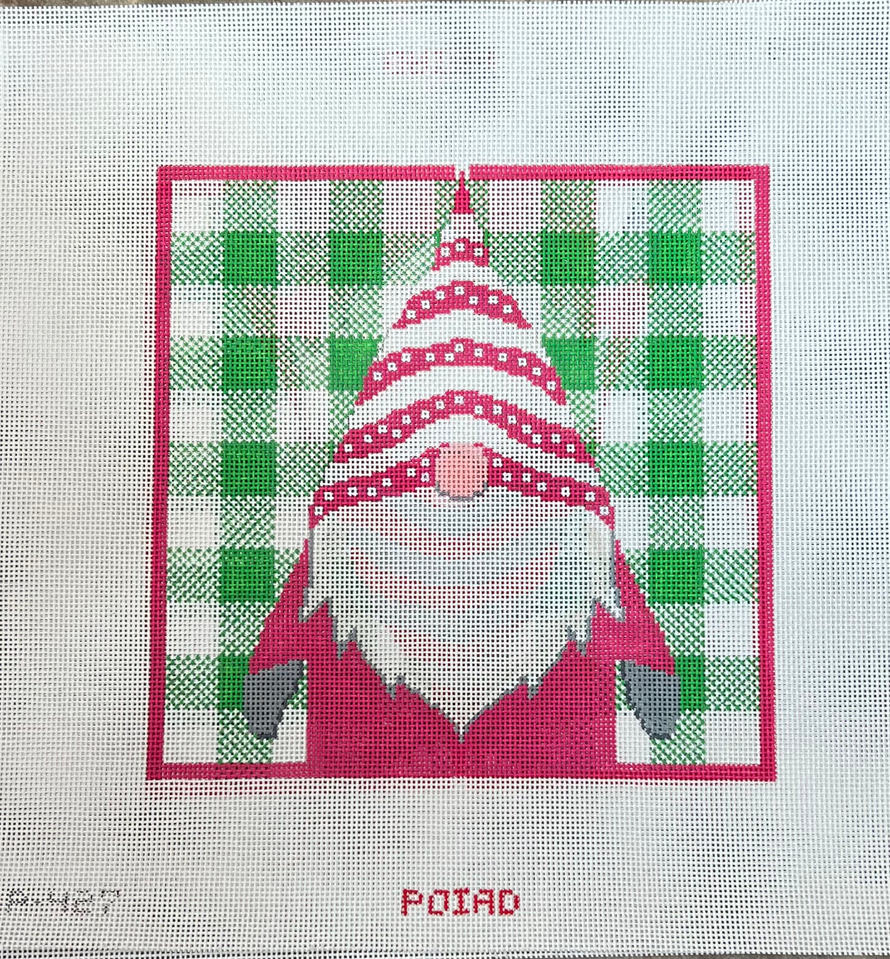 Gnome on Pink And Green