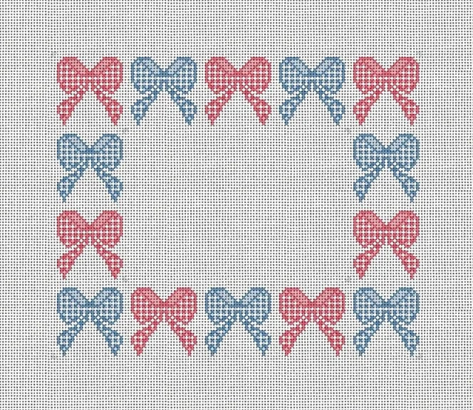 Gingham Bow Frame MCD36