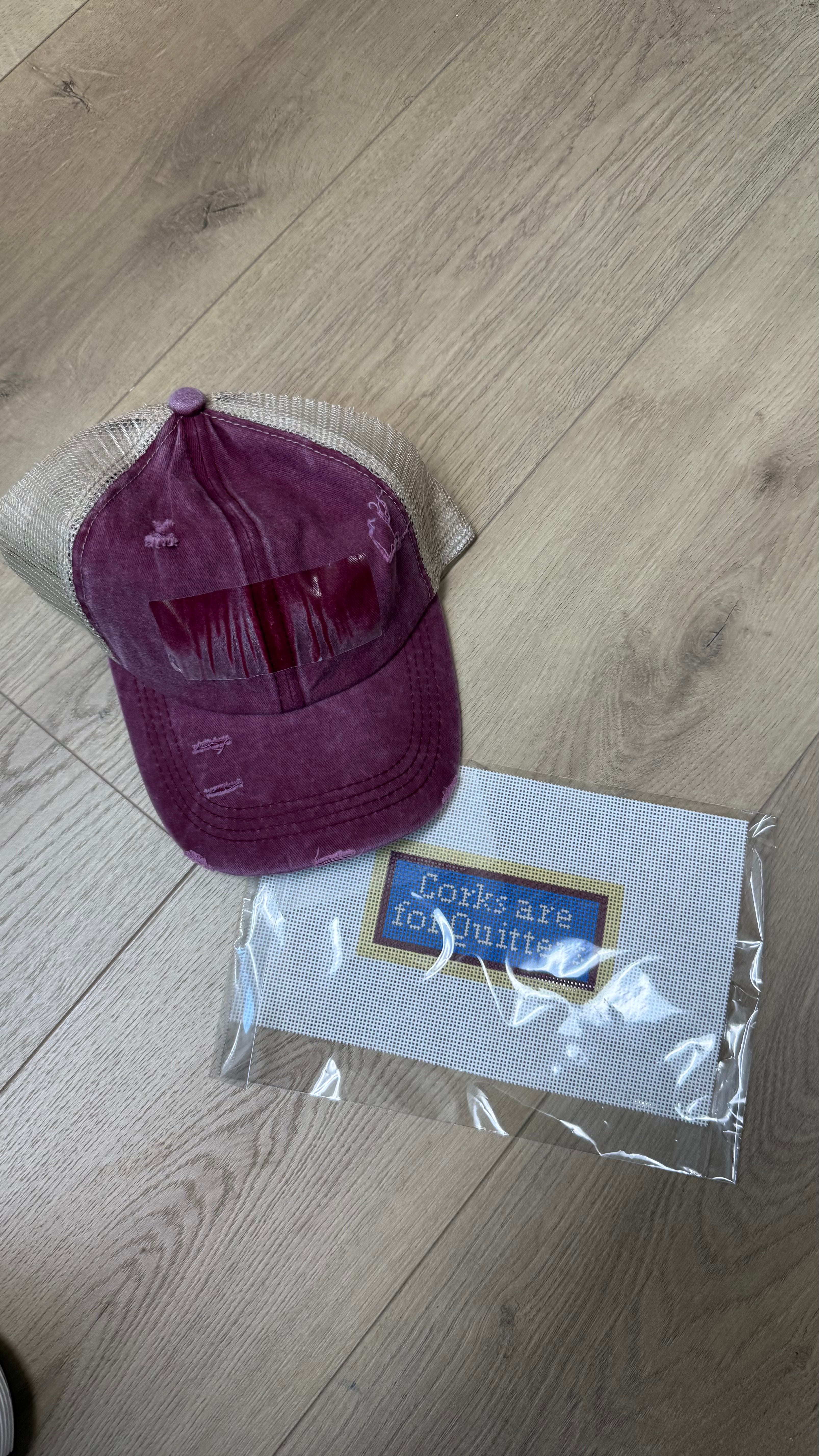 Pixel Fringe  Hats Self Finishing