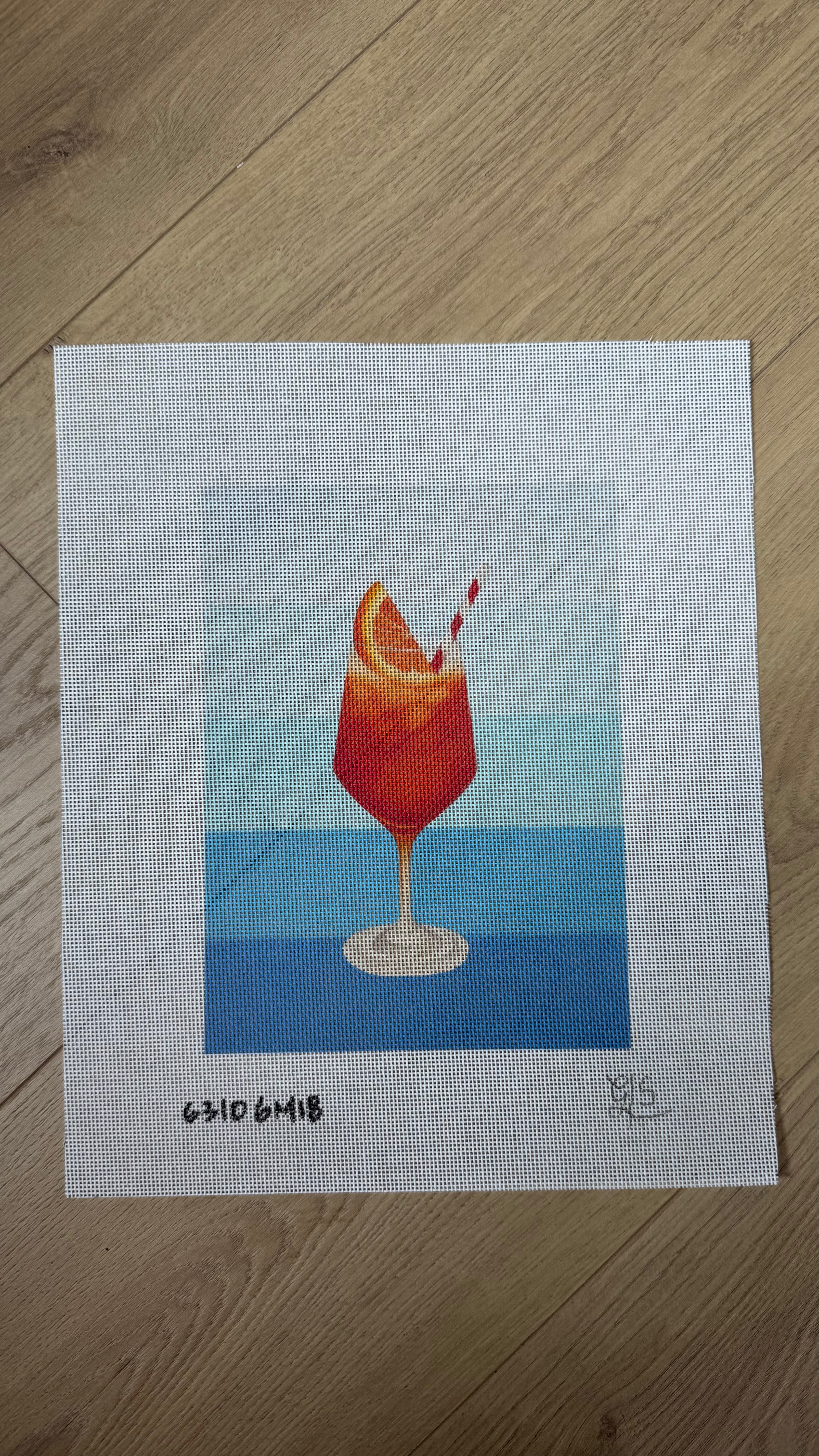 Spritz with Background in Blues 63106m