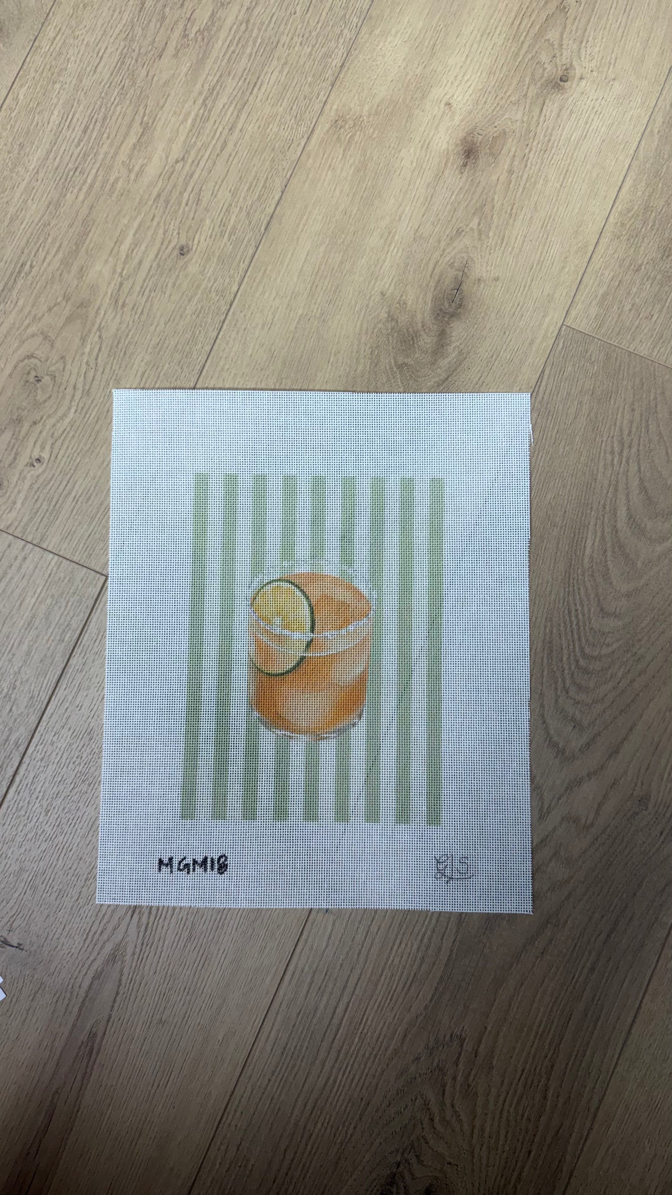 Margarita with Striped Background MG18