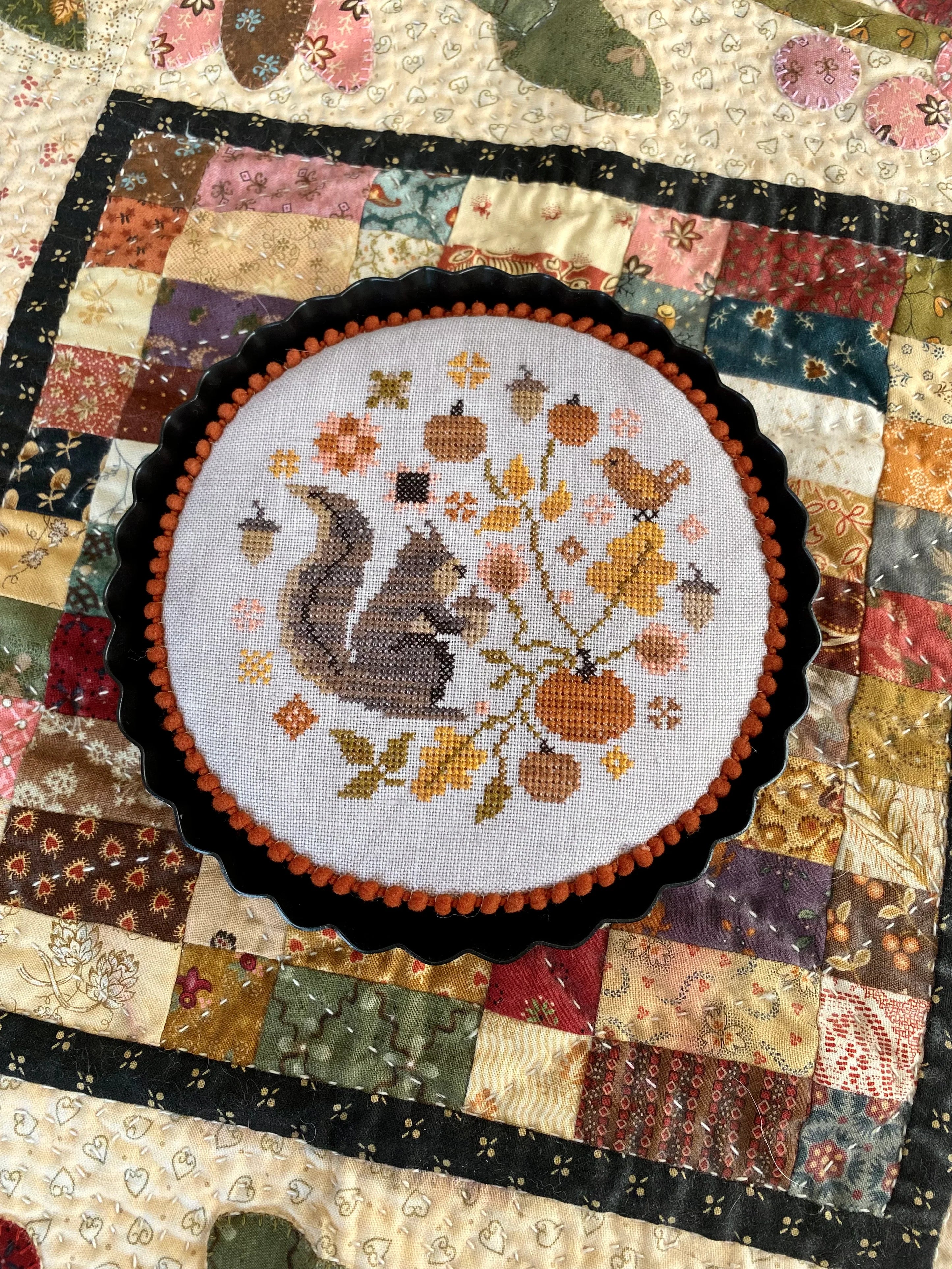 Oak & Acorn Tart X stitch