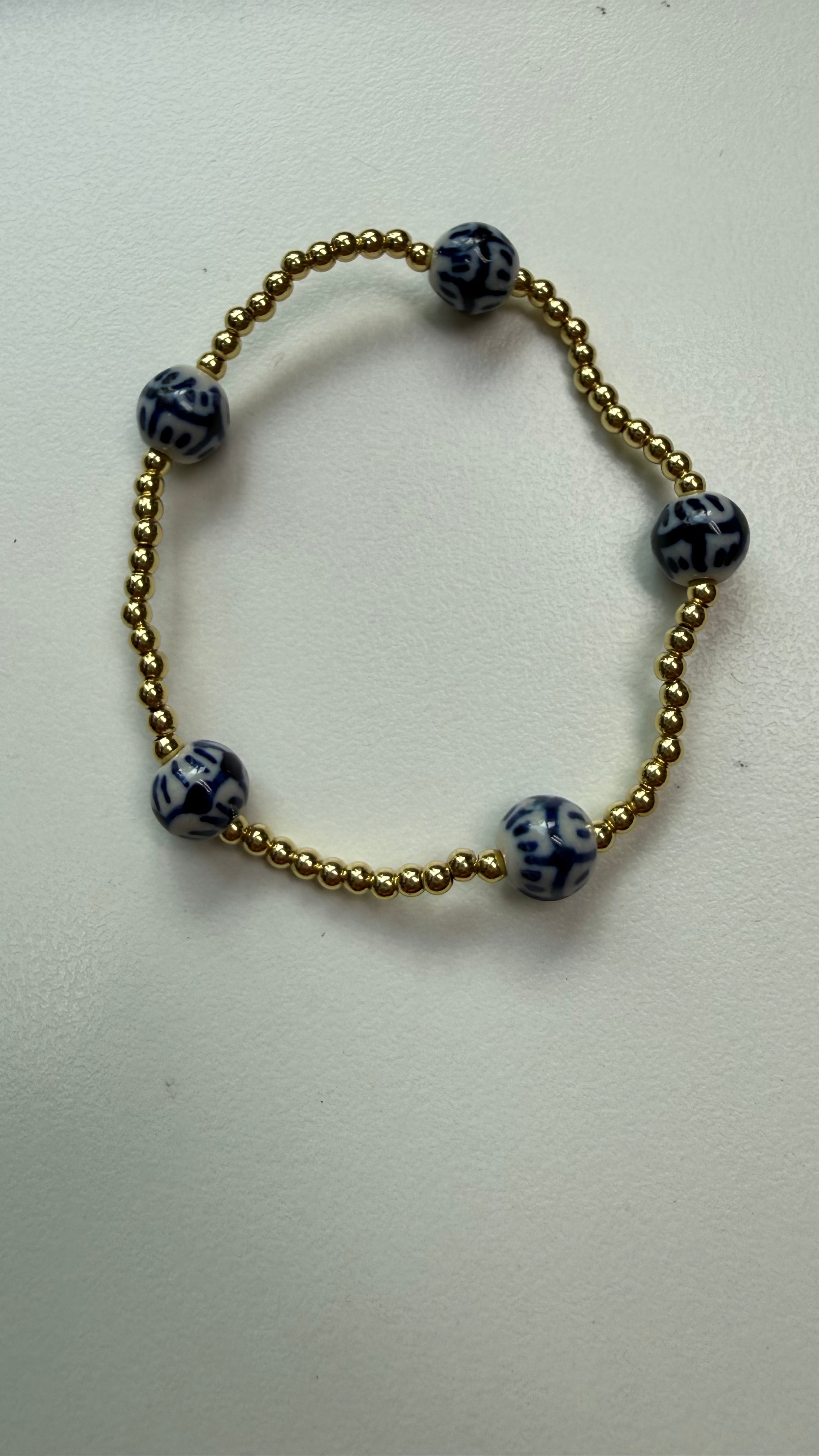 Blue and White Bracelet By Lottie Lew