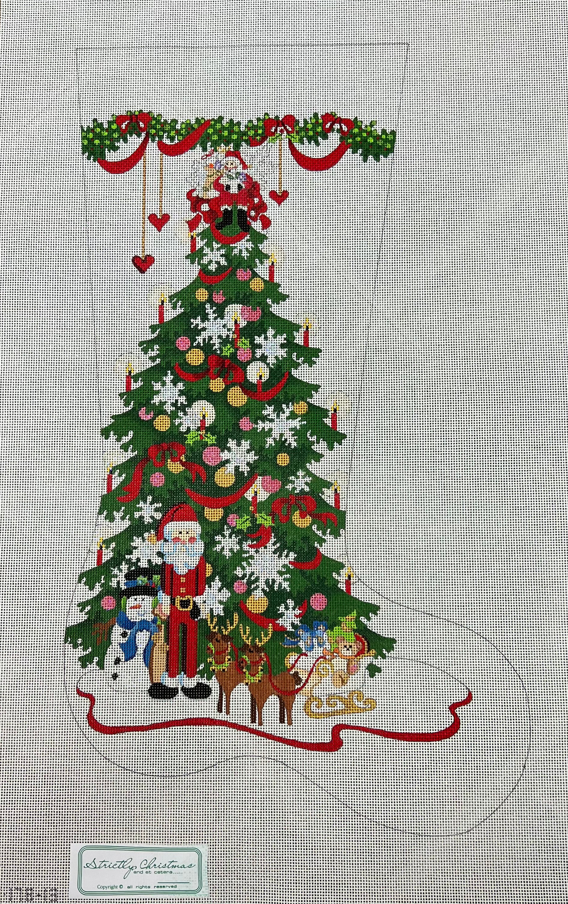 Christmas Tree Stocking CS 178