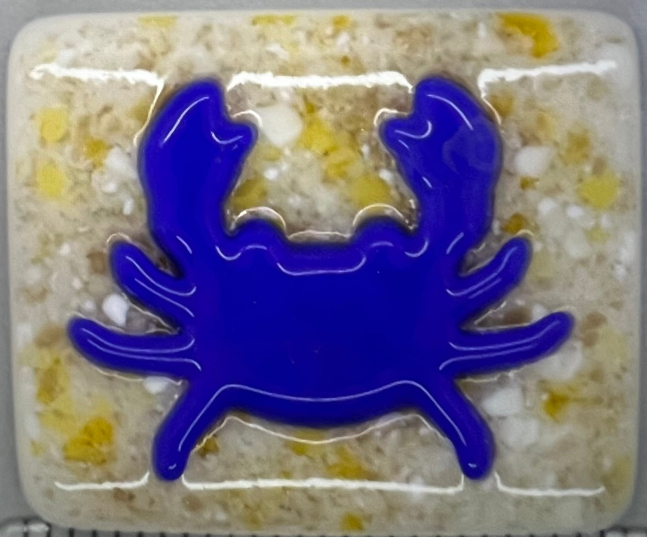 Beau Verre Art Needle Minders Blue Crab