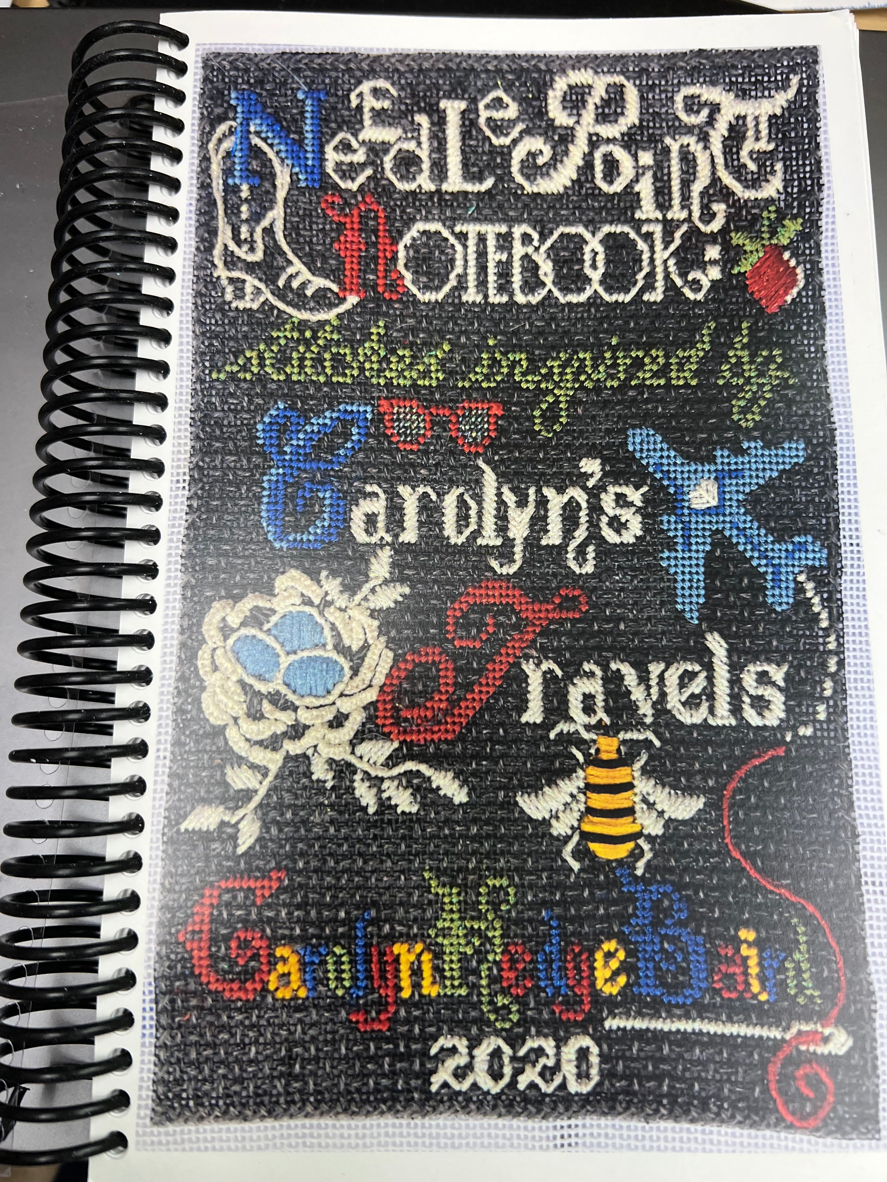 Needlepoint Notebook-Carolyn's Travels by Carolyn Hedge Baird