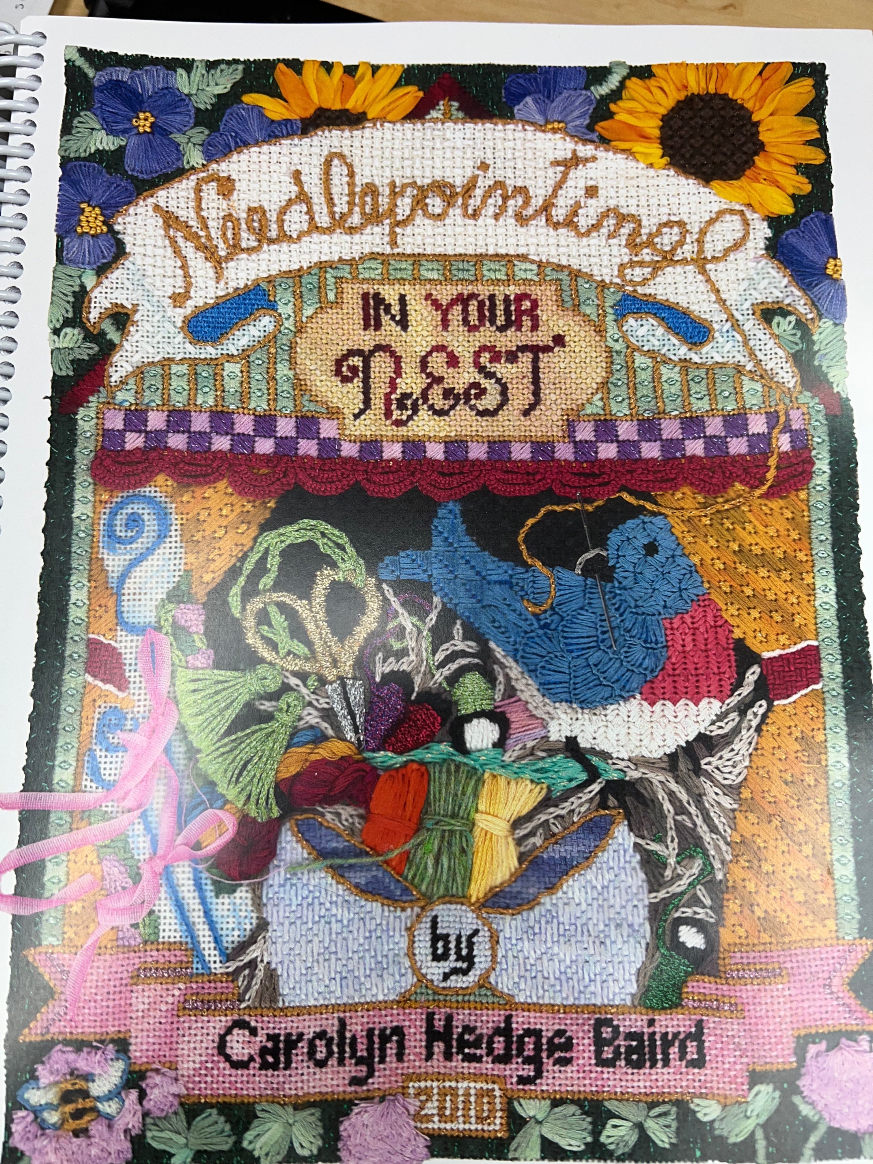 Needlepointing in Your Nest by Carolyn Hedge Baird