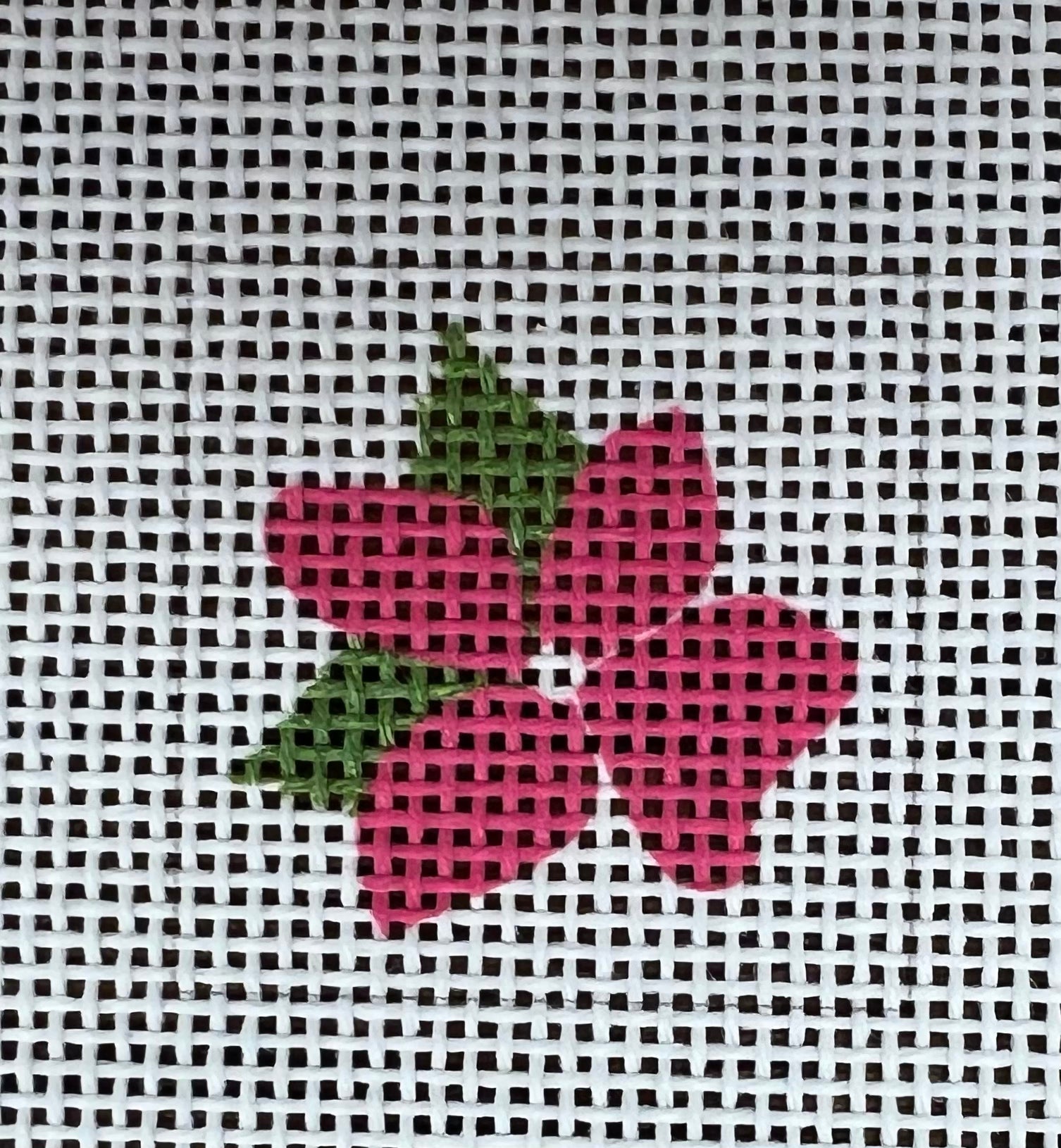 Pink Flower 1 Inch square