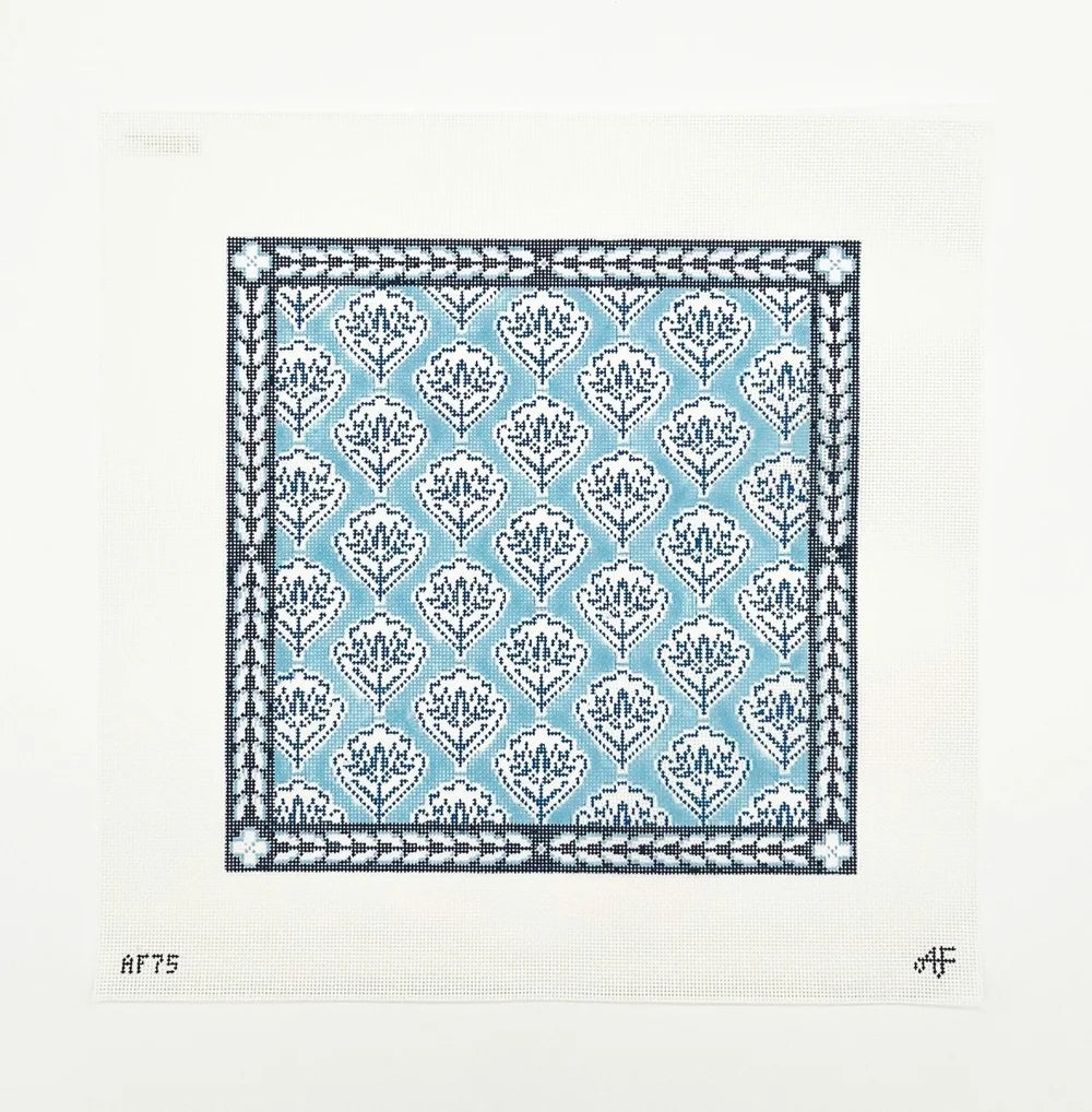 Anne Fisher White Floral Medallion Pillow AF75