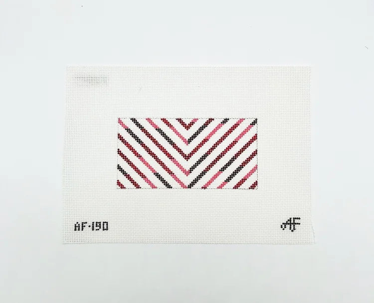 Anne Fisher Red Chevron 3 x 6 Insert AF190
