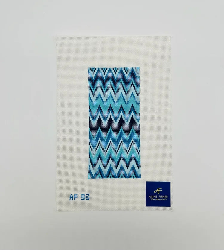 Anne Fisher Blue ZigZag Eyeglass Single Side AF33