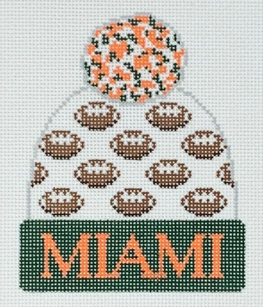 Beanie - Univ of Miami Football H-115