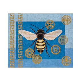 Bee & Coins on Blue JP-B 016