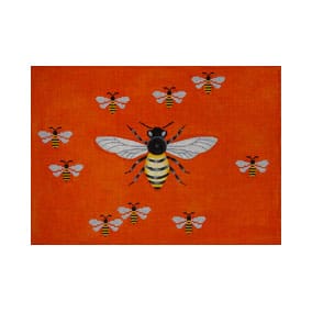 Big Buzz & Baby Bees on Red JP-B 122