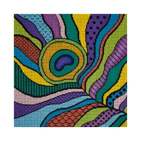 Colorful Peacock Feather JP-B 266