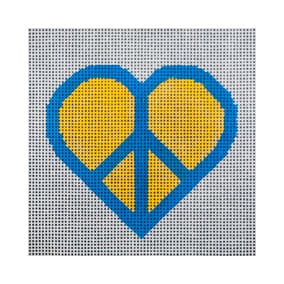 Blue & Yellow Peace Heart JP-H 099