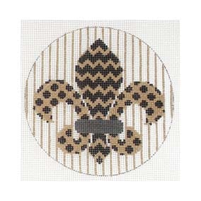 Black & Gold Fleur de Lis JP-L 630