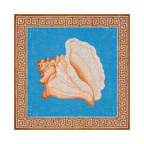 Conch Shell w/Oriental Border JP-O 012
