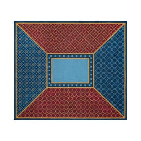 Burgundy & Blue Patterns JP-TB 097