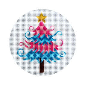 Pink & Blue Christmas Tree JP-X 128