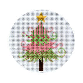 Pink & Green Christmas Tree JP-X 129