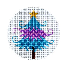 Purple & Blue Christmas Tree JP-X 130