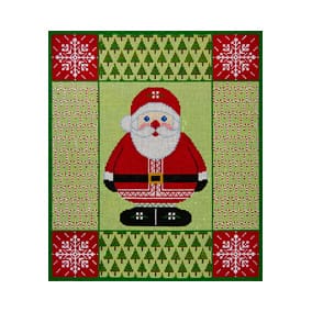 Santa Patchwork w/Trees/ Snowflake JP-X 225