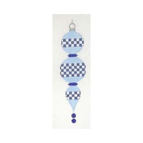 Blue & White Checks Ornament JP-X 304-4