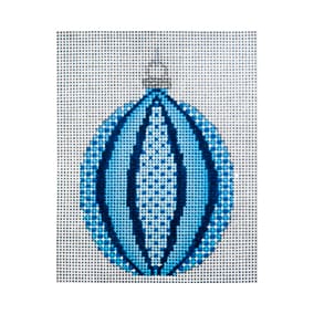 Blue Stripes on Lt. Blue Ornament JP-X 304-5