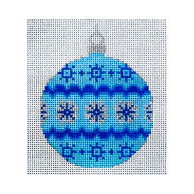Snowflakes on Lt. Blue Ornament JP-X 304-6