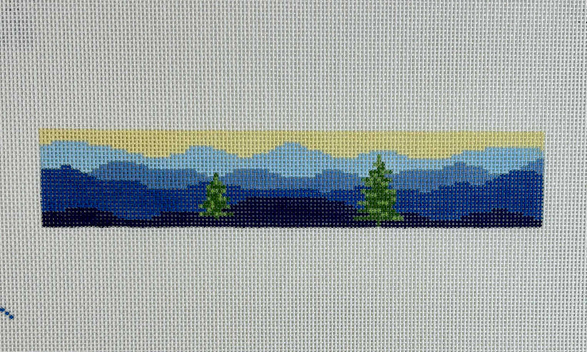 Blue Ridge Key Fob with Trees K2