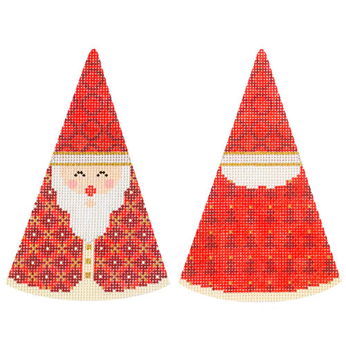 Red Circles Hat Santa Cone NTG 159